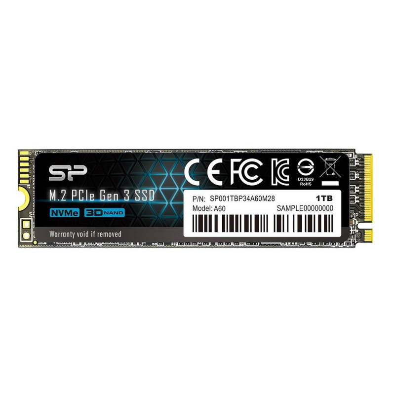 M.2 SSD - Silicon Power P34A60 1000 GB SLC NVMe