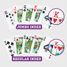 Copag 1546 Elite Poker Size Jumbo Index Žaidimo Kortos Dviguba Kaladė (Burgundiška ir Žalia)