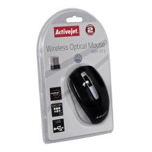 Belaidė Pelė - Activejet AMY-313 Optinė USB 1200 DPI Abipusė Juoda / Pilka Belaidė Pelė - Activejet AMY-313 Optinė USB 1200 DPI Abipusė Juoda / Pilka