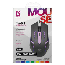 Kompiuterio Pelė - Defender Flash MB-600L 1200dpi LED Kompiuterio Pelė - Defender Flash MB-600L 1200dpi LED