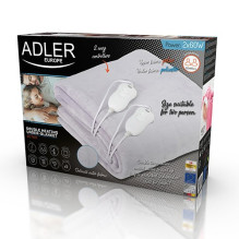 Electric blanket - Adler AD 7426 60 W, 4 Heating Levels, Gray Electric blanket - Adler AD 7426 60 W, 4 Heating Levels, Gray