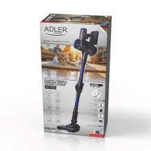 Vacuum Cleaner - Adler AD 7061 Cordless, 23000 Pa, HEPA, 30 min runtime, Black / Blue Vacuum Cleaner - Adler AD 7061 Cordless, 23000 Pa, HEPA, 30 min runtime, Black / Blue