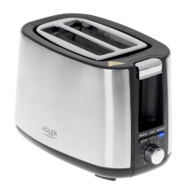 Toaster - Adler AD 3214 2 Slice Stainless Steel Silver Toaster - Adler AD 3214 2 Slice Stainless Steel Silver