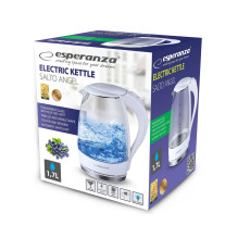 Electric Kettle - Esperanza EKK011W 1.7 L Glass / White 2200 W Electric Kettle - Esperanza EKK011W 1.7 L Glass / White 2200 W