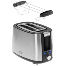 Toaster - Adler AD 3214 2 Slice Stainless Steel Silver Toaster - Adler AD 3214 2 Slice Stainless Steel Silver