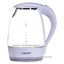 Electric Kettle - Esperanza EKK011W 1.7 L Glass / White 2200 W Electric Kettle - Esperanza EKK011W 1.7 L Glass / White 2200 W
