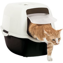 Cat Litter Box - Rotho Bailey With Lid, Grey Cat Litter Box - Rotho Bailey With Lid, Grey