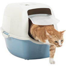 Cat Litter Box - Rotho Bailey, Blue Cat Litter Box - Rotho Bailey, Blue