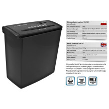 Popieriaus Smulkintuvas - Esperanza EN101, 5 Lapeliai, 22 cm, Juoda Popieriaus Smulkintuvas - Esperanza EN101, 5 Lapeliai, 22 cm, Juoda