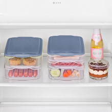 Food Storage Container - ROTHO Rondo 2x0.75L, 1x1.35L Blue Food Storage Container - ROTHO Rondo 2x0.75L, 1x1.35L Blue