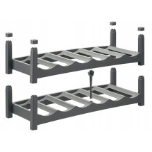 Vyno Stovas - ROTHO Vario Sulankstomas Stacking 6 Buteliams Antracito Spalvos