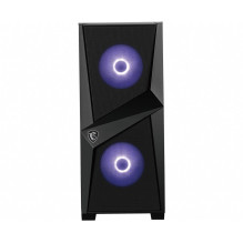 Computer Case - MSI MAG FORGE 100M, Black, 2x 120mm ARGB Fans Computer Case - MSI MAG FORGE 100M, Black, 2x 120mm ARGB Fans