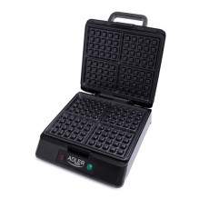 Vaflinė - Adler AD 3036, 4 Vafliai, 1500 W, Juoda / Pilka Vaflinė - Adler AD 3036, 4 Vafliai, 1500 W, Juoda / Pilka