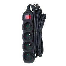 Extension Cord - Esperanza ELK213K 4 AC Outlets 3m Indoor Black Extension Cord - Esperanza ELK213K 4 AC Outlets 3m Indoor Black