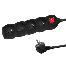Extension Cord - Esperanza ELK212K 4 AC Outlets 1.5m Indoor Black Extension Cord - Esperanza ELK212K 4 AC Outlets 1.5m Indoor Black