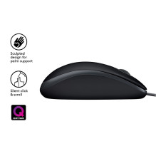 Kompiuterio Pelė - Logitech B110 Silent 1000 DPI