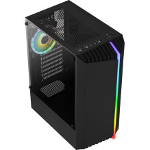 Kompiuterio Korpusas - Aerocool Bionic Midi Tower Tempered Glass Black