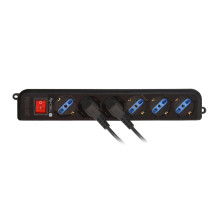Extension Cord - Techly IUPS-PCP-6V 6 Outlets VDE Plug Black Extension Cord - Techly IUPS-PCP-6V 6 Outlets VDE Plug Black