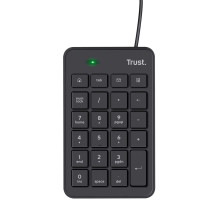 Skaitmeninė klaviatūra - Trust 22221 USB juoda Skaitmeninė klaviatūra - Trust 22221 USB juoda