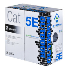 Network Cable - A-LAN Cat5e, Black 305 m