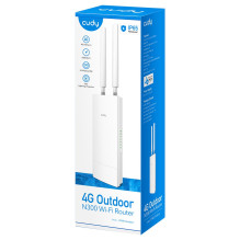 Belaidis Maršrutizatorius - Cudy LT400 4G Vieno Juostos 300 Mbit / s Montuojamas Ant Sienos Baltas