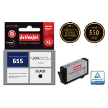 Printer Cartridge - Activejet AH-655BR, 20 ml, Black Printer Cartridge - Activejet AH-655BR, 20 ml, Black
