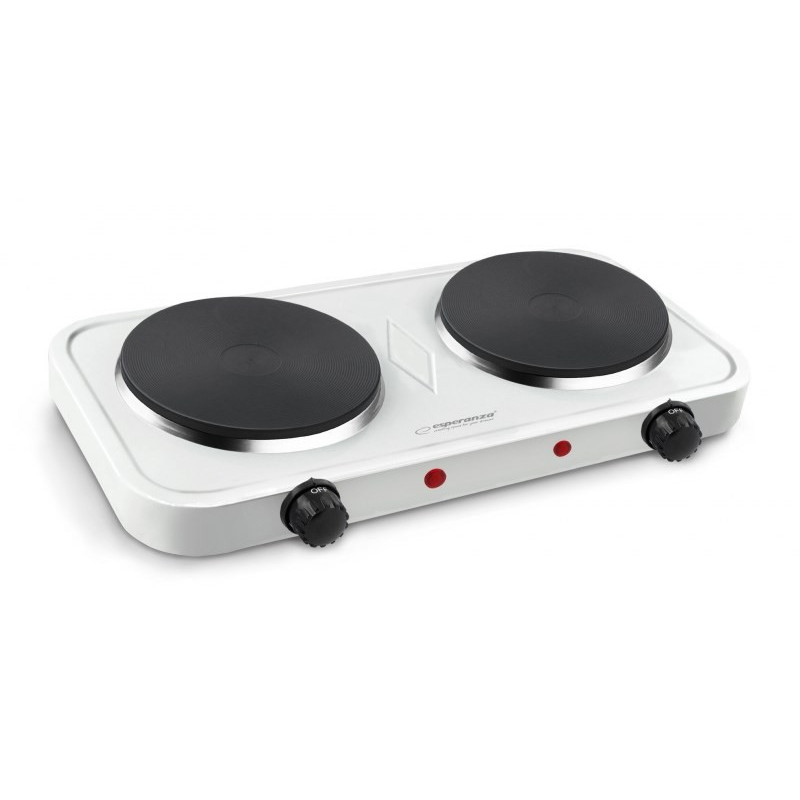 Home Appliances - Esperanza COTOPAXI 2 Zone Electric Stove 1000W White