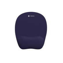 Mouse pad - Natec Chipmunk with memory foam wrist rest dark blue 230x200mm