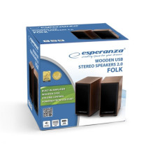 Speakers - Esperanza 2.0 Channel 6W Wooden Set Speakers - Esperanza 2.0 Channel 6W Wooden Set