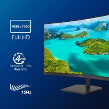 Monitor - Philips E Line 241E1SCA / 00, Black