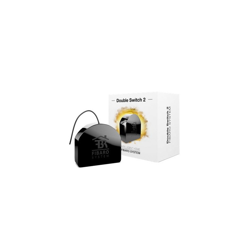 Elektros Rėlė - Fibaro FGS-223 ZW5 Juoda