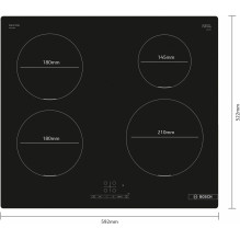 Indukcinė Viryklė - Bosch Serie 4 PUE611BB5E Juoda 60 Cm 4 Zonų Indukcinė Viryklė - Bosch Serie 4 PUE611BB5E Juoda 60 Cm 4 Zonų