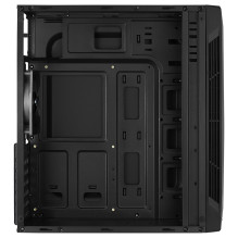 Kompiuterio Korpusas - Aerocool Split Midi Tower Juodas