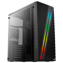 Kompiuterio Korpusas - Aerocool Streak "Midi Tower" Juodas Kompiuterio Korpusas - Aerocool Streak "Midi Tower" Juodas
