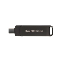 USB Flash Drive - Patriot Rage R550 256GB 100MB / s USB A+C Swivel Black USB Flash Drive - Patriot Rage R550 256GB 100MB / s USB A+C Swivel Black