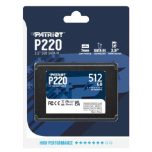 SSD - Patriot Memory P220 512GB 2.5' SATA III SSD - Patriot Memory P220 512GB 2.5' SATA III