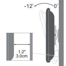 TV Mount - Techly ICA-LCD-900 30' Black