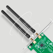 Tinklo Plokštė - TP-LINK TL-WN881ND PCI-Express WLAN Adapter 300Mbit / s Tinklo Plokštė - TP-LINK TL-WN881ND PCI-Express WLAN Adapter 300Mbit / s