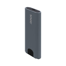External Drive Enclosure - Savio M.2 SSD NVMe, USB-C 3.1, Gray