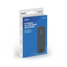 Išorinis Diskų Korpusas - Savio M.2 SSD NVMe, USB-C 3.1, Pilkas