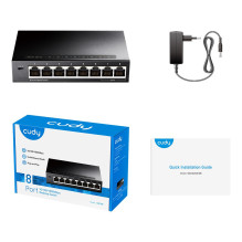 Tinklo Įranga - Cudy GS108 8-Port 1Gbps Jungiklis su IGMP Stebėjimu