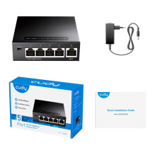 Tinklo Įranga - Cudy GS105 10Gbps Jungiklis 5 Prievadai Metalinis Dizainas Tinklo Įranga - Cudy GS105 10Gbps Jungiklis 5 Prievadai Metalinis Dizainas