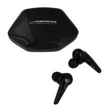 Wireless Headphones - Esperanza EH231K Bluetooth 5.0 Headphones with Microphone Black