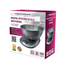 Kitchen Scale - Esperanza LYCHEE Oval Electronic 5kg 1g Accuracy Removable Bowl Kitchen Scale - Esperanza LYCHEE Oval Electronic 5kg 1g Accuracy Removable Bowl