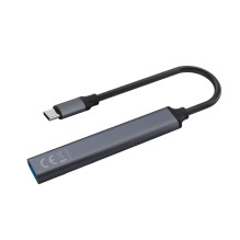 USB Adapter - Savio AK-70 3 × USB-A 2.0, 1 × USB-A 3.1 Gen 1, 4-in-1, 5 Gbps USB Adapter - Savio AK-70 3 × USB-A 2.0, 1 × USB-A 3.1 Gen 1, 4-in-1, 5 Gbps