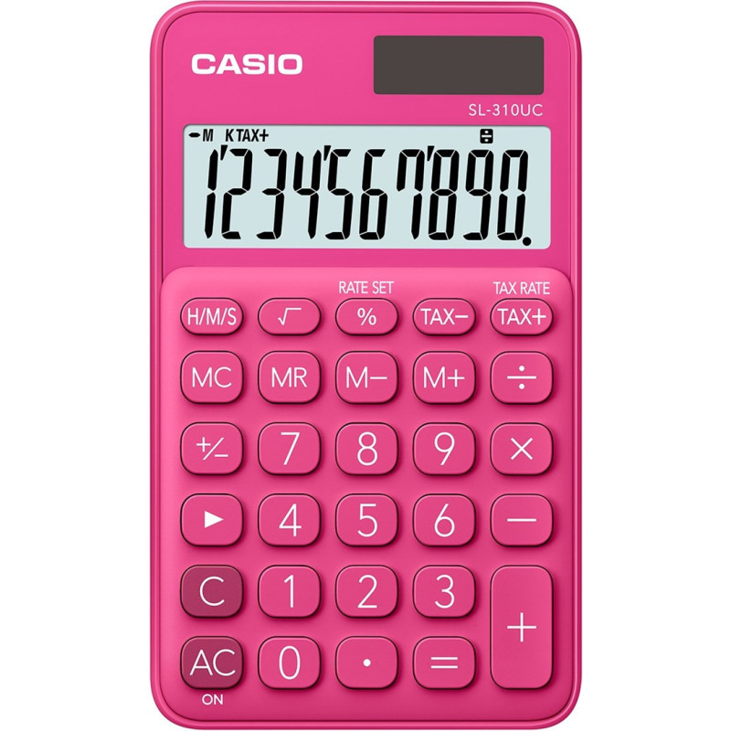 Calculator - Casio SL-310UC Red 10 Digit Display