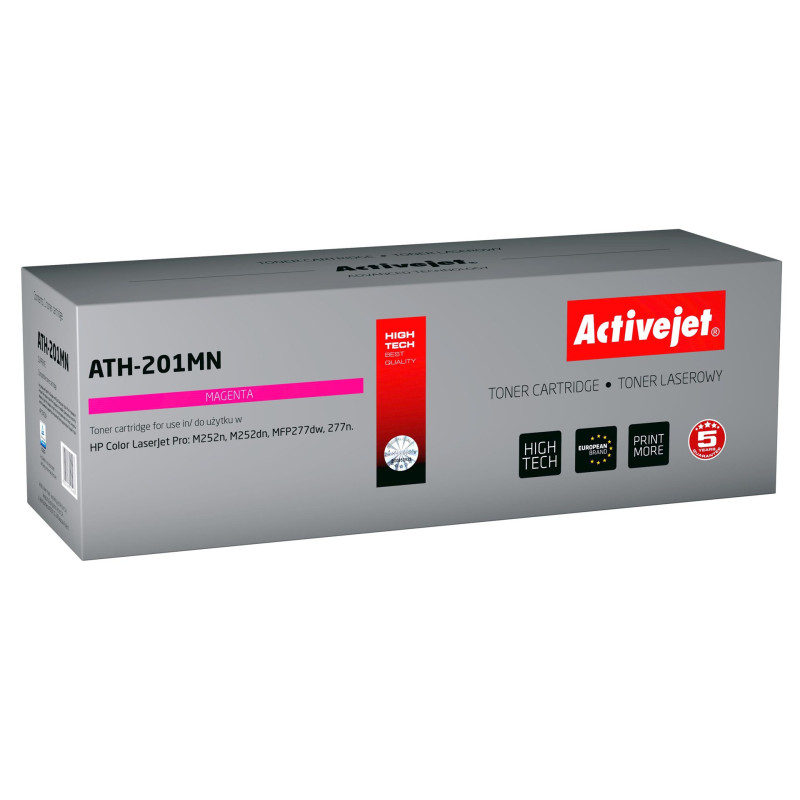 Toner Cartridge - Activejet ATH-201MN, 1,400 Pages, Magenta