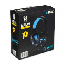 Žaidimų ausinės - iBox X8 Laidinės Mėlynos, Juodos