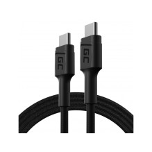 USB Kabelis - Green Cell KABGC30 1.2 m USB C Juodas USB Kabelis - Green Cell KABGC30 1.2 m USB C Juodas