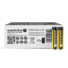 Alkaline Batteries - everActive Industrial AAA / LR03 40 Units Alkaline Batteries - everActive Industrial AAA / LR03 40 Units